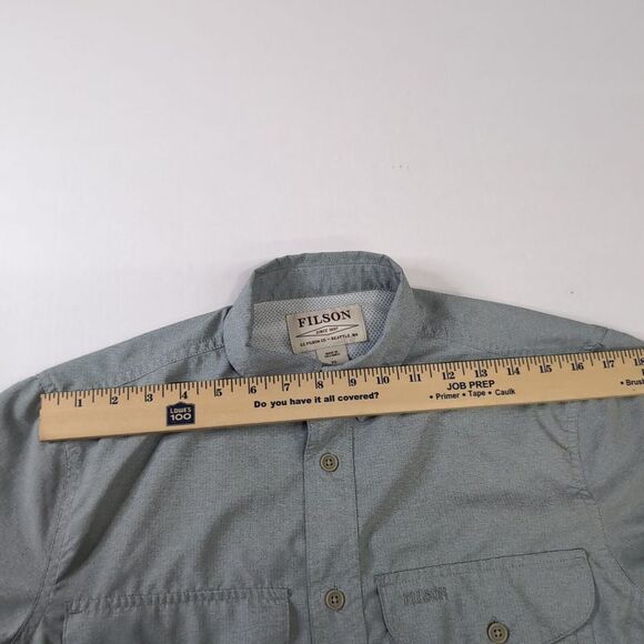 CC Filson Shirt Mens XS Gray Vented‎ Lightweight Button Up Short Sleeve - Picture 4 of 7